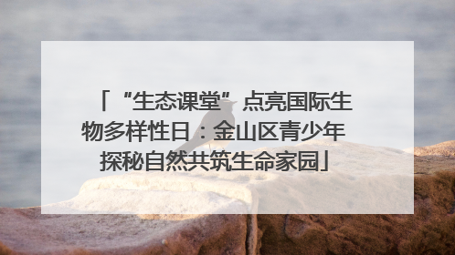 “生态课堂”点亮国际生物多样性日：金山区青少年探秘自然共筑生命家园