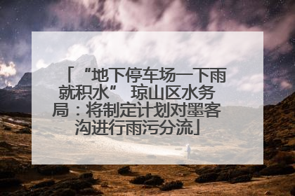 “地下停车场一下雨就积水” 琼山区水务局：将制定计划对墨客沟进行雨污分流