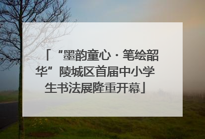 “墨韵童心・笔绘韶华”陵城区首届中小学生书法展隆重开幕