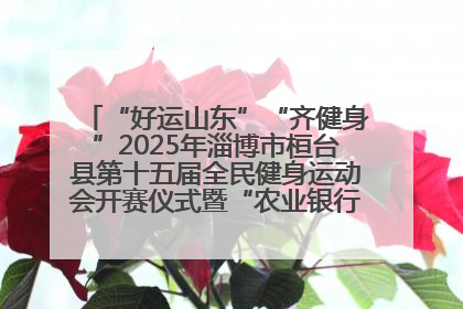 “好运山东”“齐健身”2025年淄博市桓台县第十五届全民健身运动会开赛仪式暨“农业银行杯”第一届社区工作队伍运动会开赛