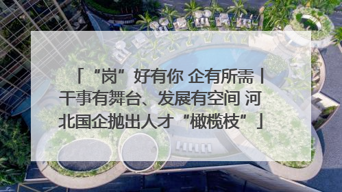 “岗”好有你 企有所需丨干事有舞台、发展有空间 河北国企抛出人才“橄榄枝”