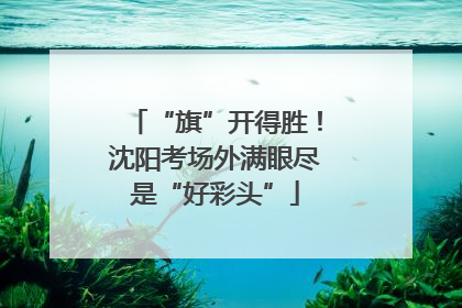 “旗”开得胜！沈阳考场外满眼尽是“好彩头”
