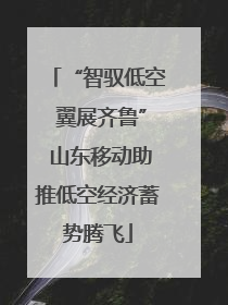 “智驭低空 翼展齐鲁” 山东移动助推低空经济蓄势腾飞