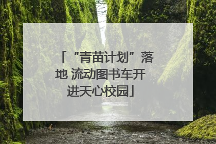 “青苗计划”落地 流动图书车开进天心校园