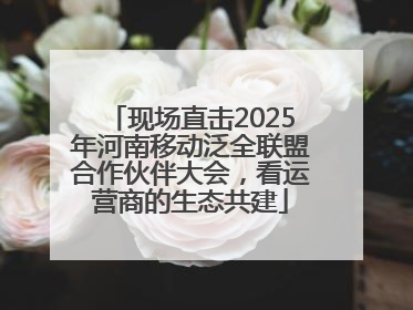 现场直击2025年河南移动泛全联盟合作伙伴大会，看运营商的生态共建