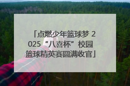 点燃少年篮球梦 2025“八喜杯”校园篮球精英赛圆满收官