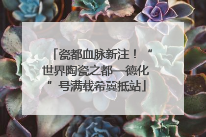瓷都血脉新注！“世界陶瓷之都—德化”号满载希冀抵站