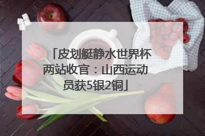 皮划艇静水世界杯两站收官：山西运动员获5银2铜