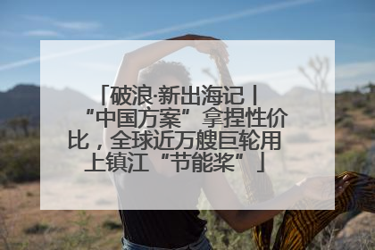 破浪·新出海记丨 “中国方案”拿捏性价比，全球近万艘巨轮用上镇江“节能桨”