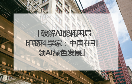 破解AI能耗困局 印裔科学家：中国在引领AI绿色发展