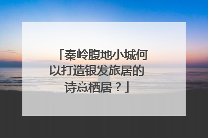 秦岭腹地小城何以打造银发旅居的诗意栖居？