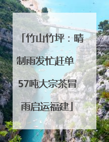 竹山竹坪：晴制雨发忙赶单 57吨大宗茶冒雨启运福建