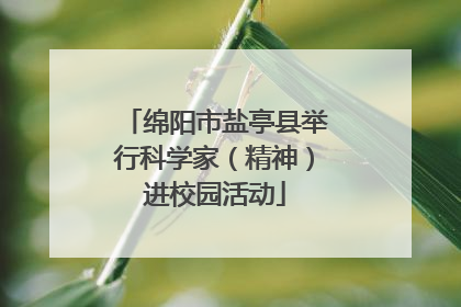 绵阳市盐亭县举行科学家（精神）进校园活动