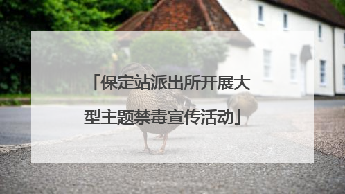 保定站派出所开展大型主题禁毒宣传活动