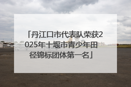 丹江口市代表队荣获2025年十堰市青少年田径锦标团体第一名