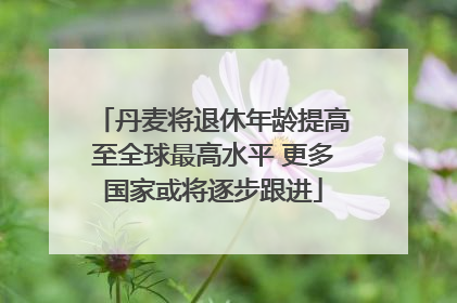 丹麦将退休年龄提高至全球最高水平 更多国家或将逐步跟进