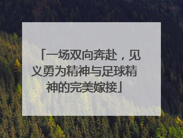 一场双向奔赴，见义勇为精神与足球精神的完美嫁接
