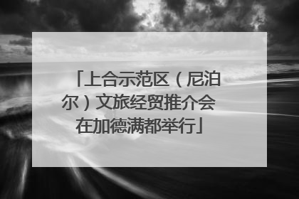 上合示范区（尼泊尔）文旅经贸推介会在加德满都举行