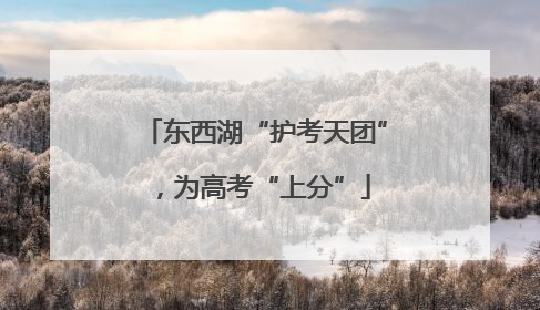 东西湖“护考天团”，为高考“上分”