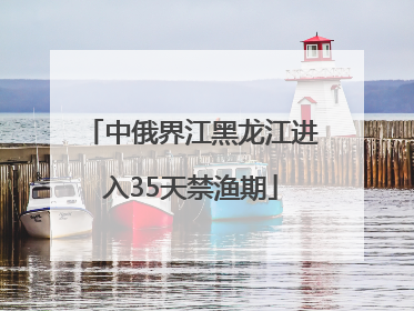中俄界江黑龙江进入35天禁渔期