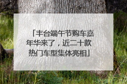 丰台端午节购车嘉年华来了，近二十款热门车型集体亮相
