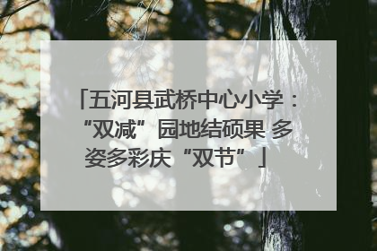 五河县武桥中心小学：“双减”园地结硕果 多姿多彩庆“双节”