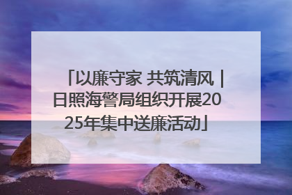 以廉守家 共筑清风｜日照海警局组织开展2025年集中送廉活动