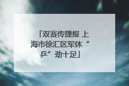 双赛传捷报 上海市徐汇区军休“乒”劲十足