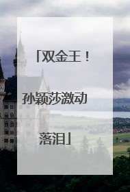 双金王！孙颖莎激动落泪