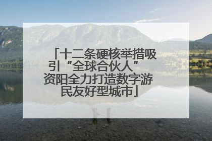 十二条硬核举措吸引“全球合伙人” 资阳全力打造数字游民友好型城市
