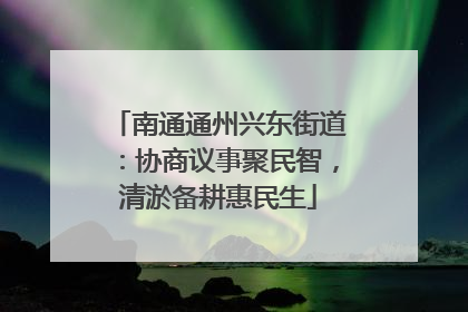 南通通州兴东街道：协商议事聚民智，清淤备耕惠民生