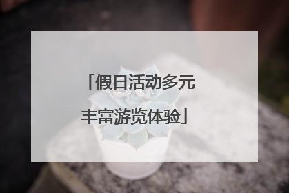 假日活动多元 丰富游览体验