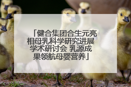 健合集团合生元亮相母乳科学研究进展学术研讨会 乳源成果领航母婴营养