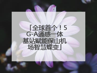 全球首个！5G-A通感一体基站赋能保山机场智慧蝶变