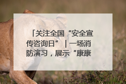关注全国“安全宣传咨询日”｜一场消防演习，展示“康康”应急实力