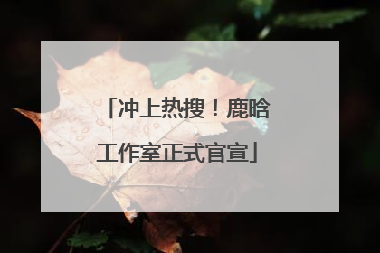冲上热搜！鹿晗工作室正式官宣