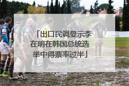 出口民调显示李在明在韩国总统选举中得票率过半