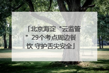 北京海淀“云监管”29个考点周边餐饮 守护舌尖安全