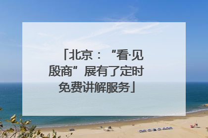 北京：“看·见殷商”展有了定时免费讲解服务