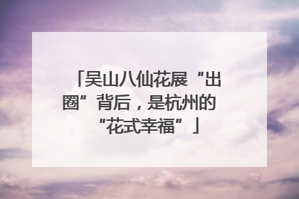 吴山八仙花展“出圈”背后，是杭州的“花式幸福”