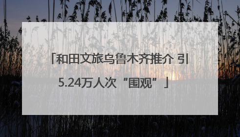 和田文旅乌鲁木齐推介 引5.24万人次“围观”