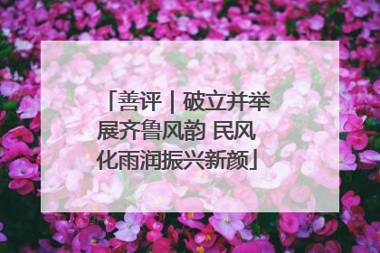 善评｜破立并举展齐鲁风韵 民风化雨润振兴新颜