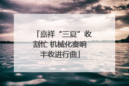 嘉祥“三夏”收割忙 机械化奏响丰收进行曲