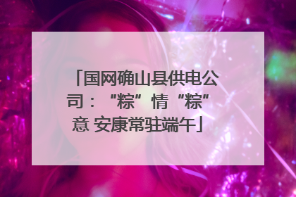 国网确山县供电公司：“粽”情“粽”意 安康常驻端午