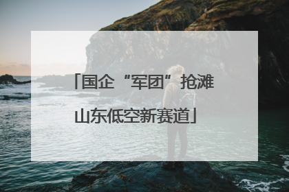 国企“军团”抢滩山东低空新赛道
