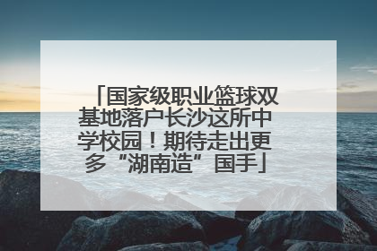 国家级职业篮球双基地落户长沙这所中学校园！期待走出更多“湖南造”国手