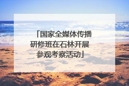 国家全媒体传播研修班在石林开展参观考察活动