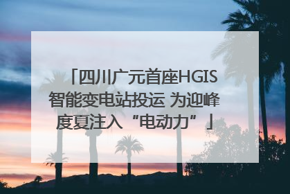 四川广元首座HGIS智能变电站投运 为迎峰度夏注入“电动力”