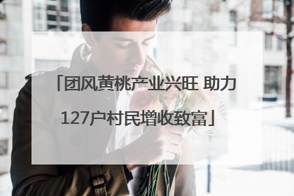 团风黄桃产业兴旺 助力127户村民增收致富