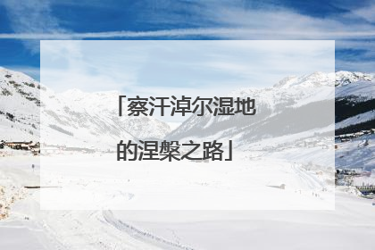 察汗淖尔湿地的涅槃之路